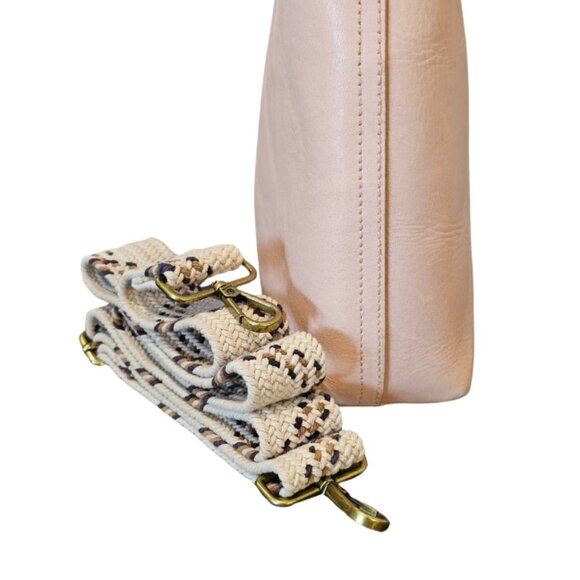 Madewell Small Blush Pink Transport Tote zip top shoulder bag & cross body strap - Picture 6 of 11